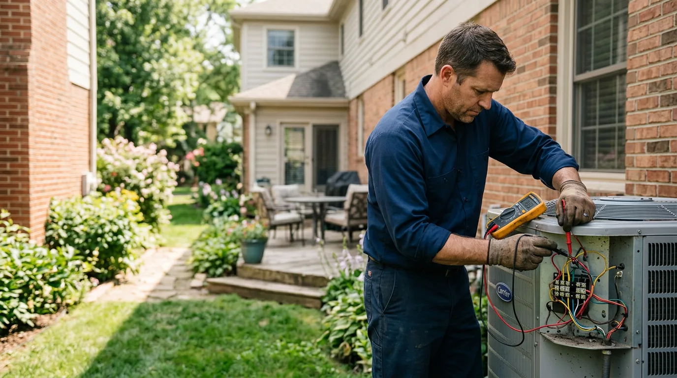 HVAC technician working near Nicktown, PA